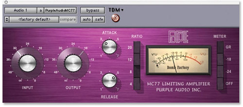 Avid Purple Audio MC77