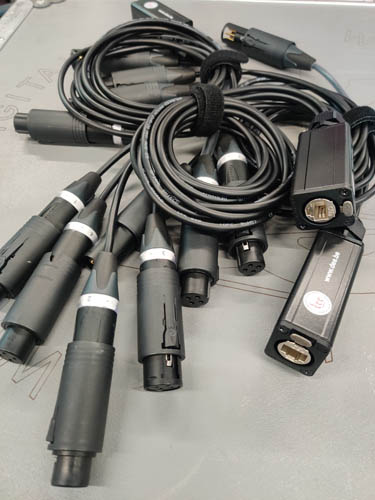 Dee Custom-Adaptors Ethercon-4x XLR-MF