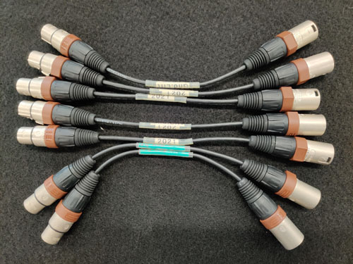 Dee Custom-Adaptors XLR-F-M-Earth-C