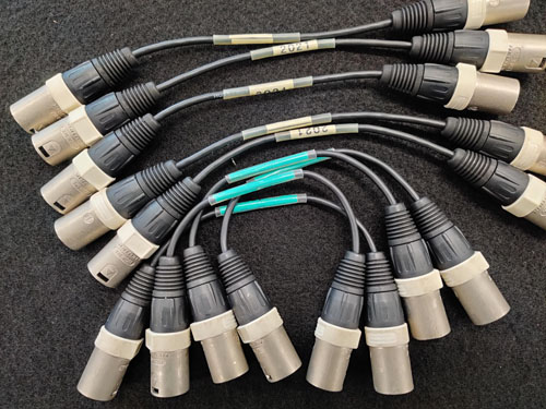 Dee Custom-Adaptors XLR-M-M-C