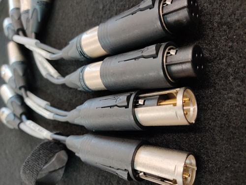 Dee Custom-Adaptors XLR-MF-switch-Y-1x XLRF+M-C