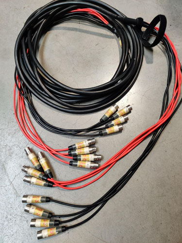 Dee Custom-Multi-Signal XLR 8way multi-10m-R4B4