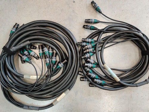 Dee Custom-Multi-Signal XLR 8way multi-10m