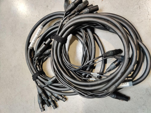 Dee Custom-Multi-Signal XLR 8way multi-5m-BL