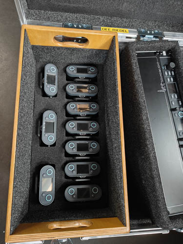 K-Teg Wood box Riedel Q110 Beltpacks