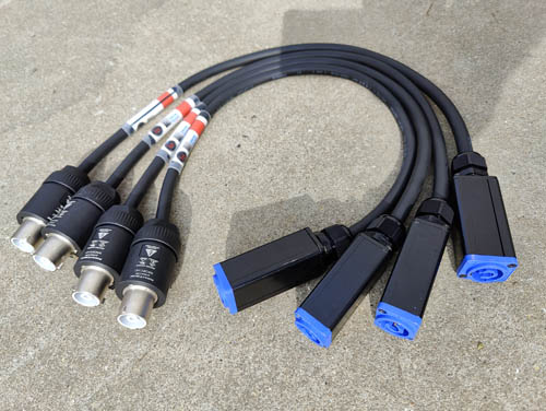 Neutrik Powercon 32A Box Blue 0.5m